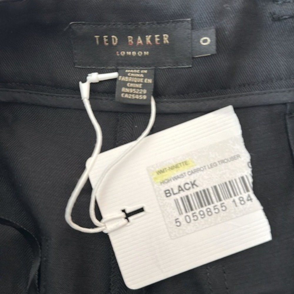Ted Baker London Women's Ninette Trousers High Waist Carrot Legs Size 0 - Picture 7 of 8